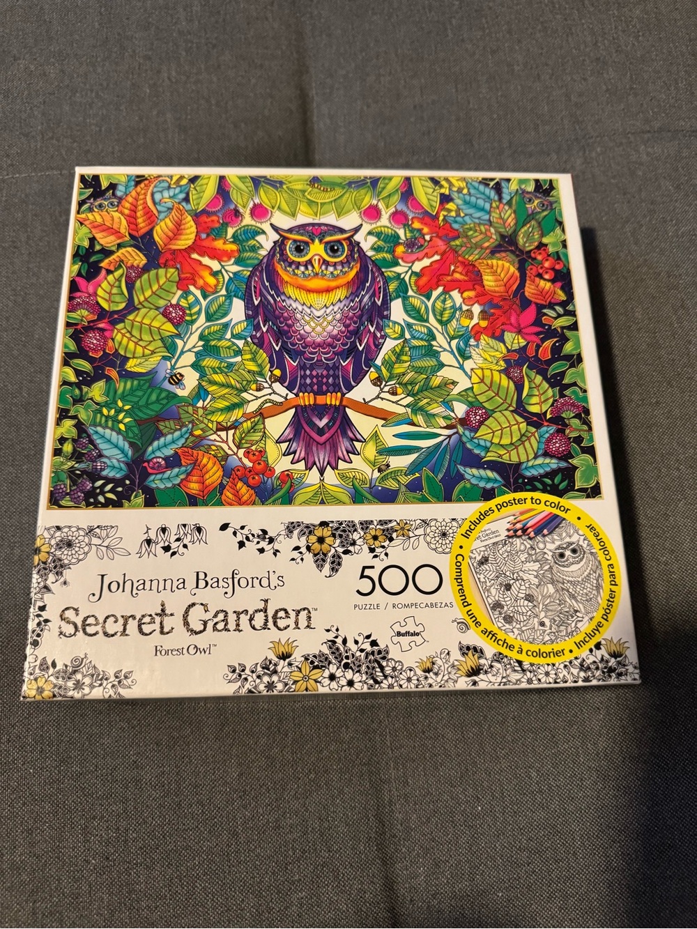 Johanna Basford’s Secret Garden Forest Owl 500-Piece Puzzle